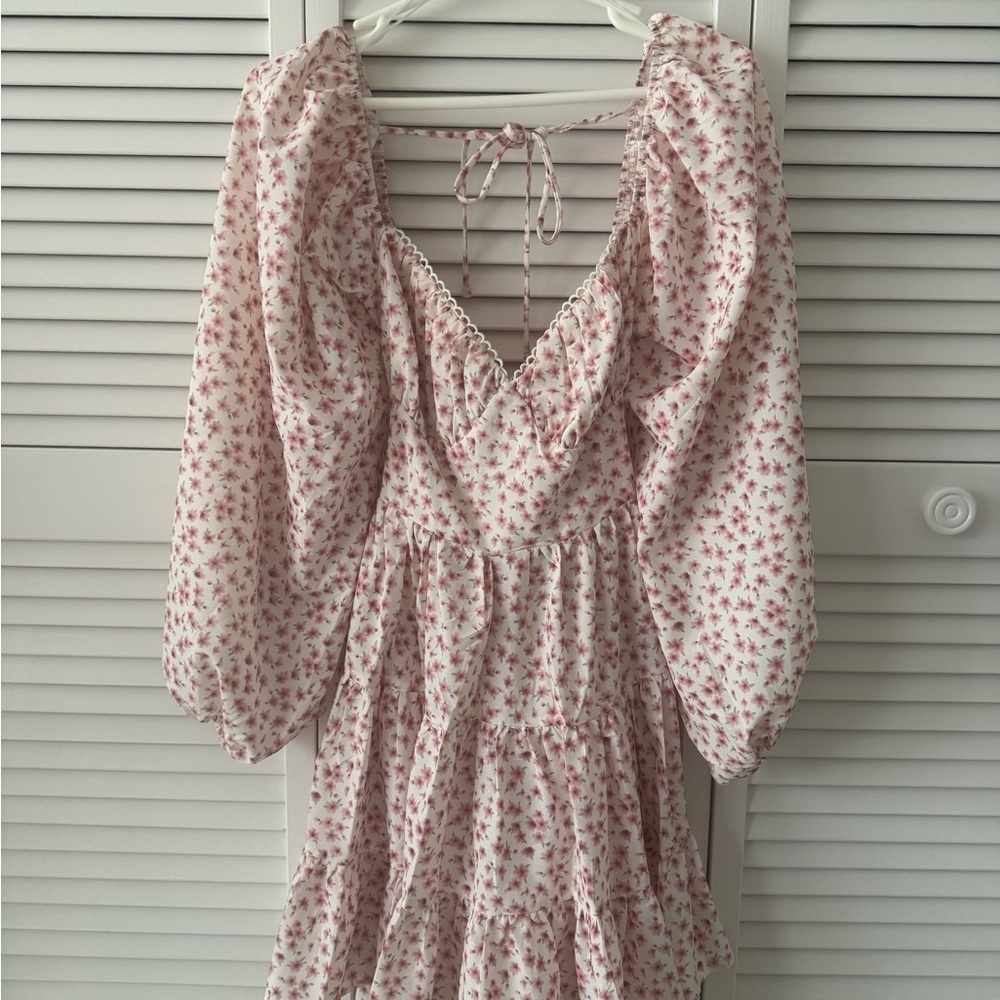 Princess Polly Donny Long Sleeve Tiered Mini Dress